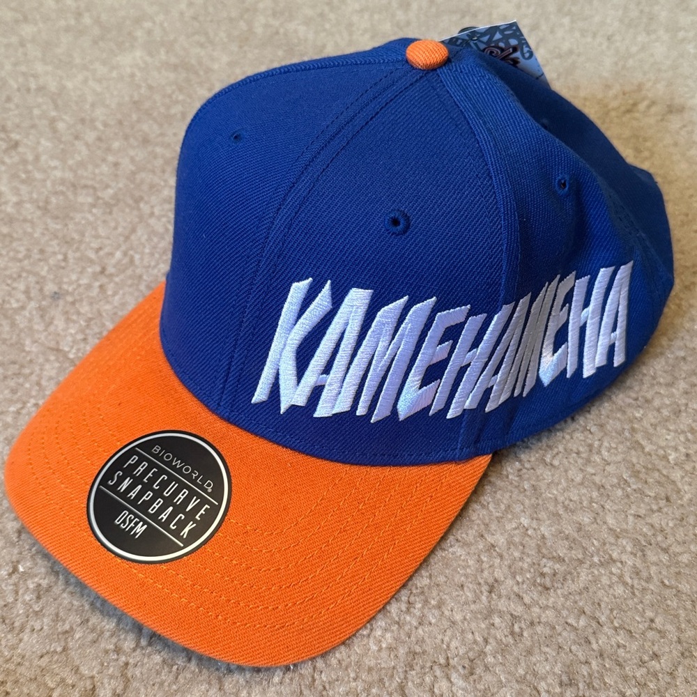 Spencer's Blue and Orange Kamehameha Snapback Hat